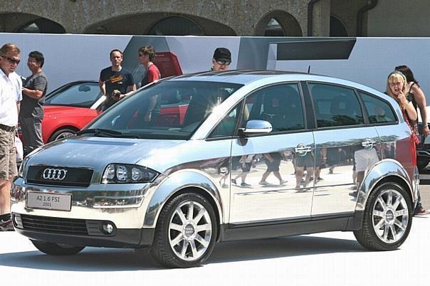 GTI-Treffen 2009: Audi A2 voll verchromt. Foto: UnitedPictures